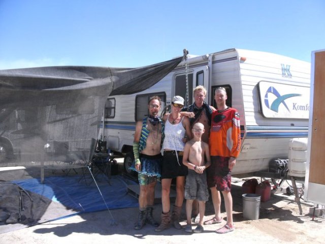 Our camper and shade structure at kidsville